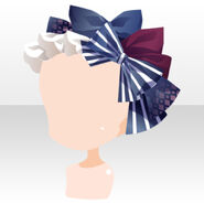 (Head Accessories) Profuse Blooming Girl's Decorative Hood ver.A blue