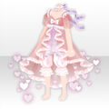 (Tops) Pajama Party Heart Nighty ver.A pink