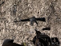 Una M16A4 tirada en CoD 4