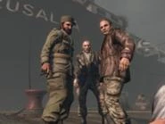 Dragovich junto a Kravchenko y Castro en Cuba junto al Russalka.