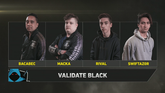 Validate Black roster at 2017 CWL Sydney Open 1.