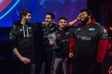 Roster for UMG Pro-Am Sault Ste. Marie taking first place LtR: Xotic, Holler, Mayhem, and Beehzy.