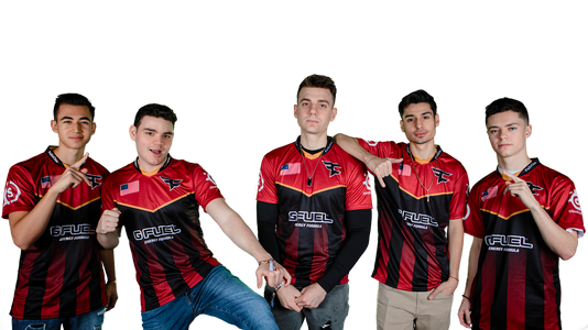 FaZe Clan's Roster at CWL Vegas 2019 LtR: Attach, Methodz, Replays, ZooMaa and Priestahh.