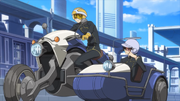 Rolo with Lelouch, at MotorCycle.