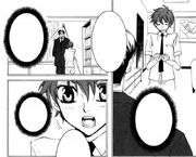Genbu gives Suzaku his pocket watch (SotC)