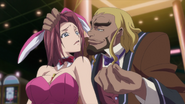 The Black King grabbing Kallen's head.