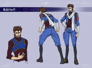 Second Character Design of Ryo Sayama.