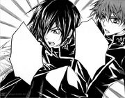Lelouch confronts a renegade black knight (SotC)
