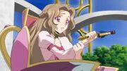 Nunnally resisting her brother's Geass ability