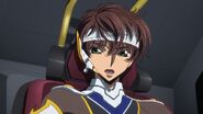 Suzaku Piloting his Knightmare, in Code Geass Lelouch of Resurrection