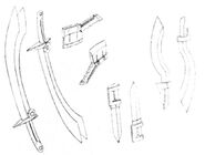 Gekka Shiden's weapons