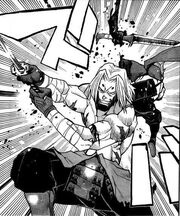 Isshin severs Renya's arm.