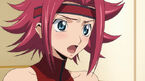 Kallen blushing.