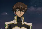 Suzaku in his piloting suit.