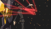 Lelouch's Geass reflecting off of tiny mirrors.