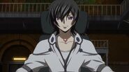 Lelouch of Resurrection, in prisoner cloths.