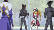 Jeremiah and Sayoko with Lelouch's Royal Guards.