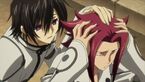 Lelouch comforting a crying Kallen