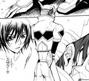 Lelouch realizes that Suzaku is Lancelot