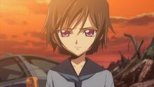 Lelouch as a child, when he was exiled to Japan as a political hostage.