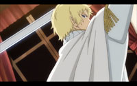 Maximillion wielding a sword
