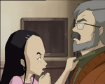 Sissi telling him about Lyoko Warriors's secrets.