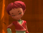 Aelita teasing Ulrich.