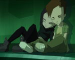 Yumi and Ulrich sleeping in lab