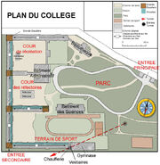 Le plan du collège.