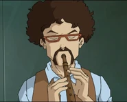 Професор свира фрулицу.