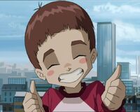 He gives it two thumbs up.
