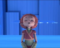 Aelita creating a platform in Sector Five in "Is Anybody Out There?".