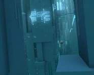 O Mar digital normal, azul.