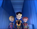 Odd, Ulrich, and Aelita find another area in Sector Five.