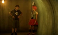 The Aelita clone bumps into a wall.