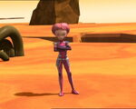 The real Aelita tell William that her father won't be coming.