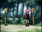 Aelita is confused by the two Jeremie.