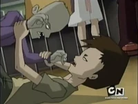 Ulrich attacked by Zombie Odd.