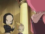 Yumi congratulates Aelita for becoming a full-fledged Lyoko Warrior...