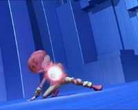 She gets ready to fire at X.A.N.A. William in William Returns.