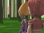 Odd and Aelita are looking at the activated Tower in the Forest Sector