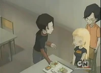 Emmanuel and Brynja.jpg (102 KB) Setting the chair for Brynja Heringsdötir in Kadic Bombshell.