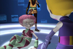 Aelita awakens in the tower with her friends beside her.