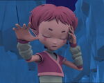 Aelita uses Creativity to create an ice wall.