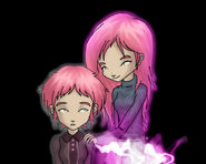 Aelita e a sua mãe, Anthea.