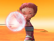 Aelita avec un champ de force (saison 4).