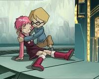 Jeremie comes to Aelita's aid in The Key.