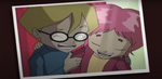 Jeremy and Aelita taking pictures 1