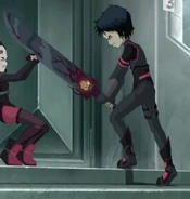 X.A.N.A.-William as a Specter, fighting Yumi.