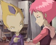 Aelita şi Odd în Schitul.